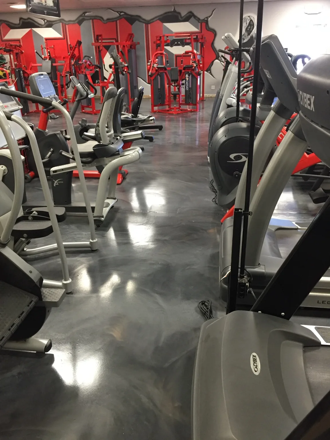 Commercial concrete floor