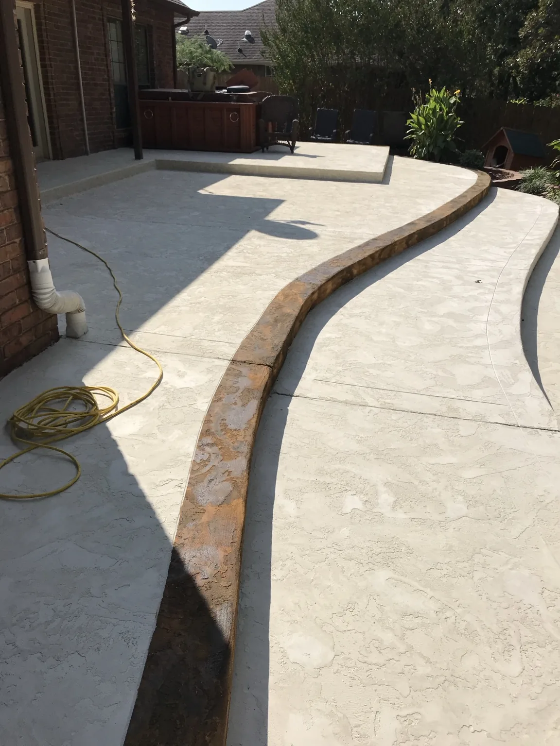 Custom decorative pool deck
